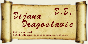 Dijana Dragoslavić vizit kartica
